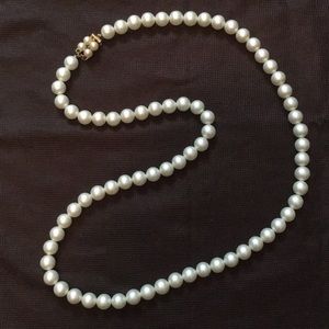 Vintage 30” Faux Pearls
